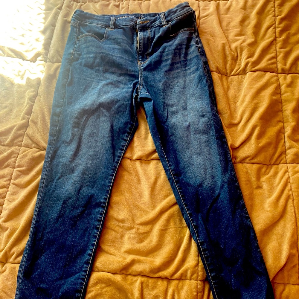 American Eagle High rise Jeggings size 14 short